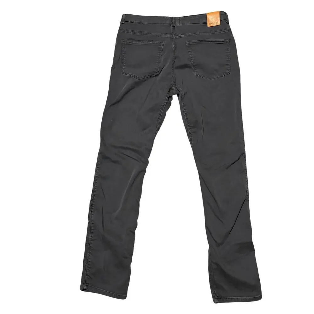 DU/ER Mens No Sweat Slim Straight Pants Slate Style WFNS1001 31 X 32